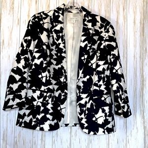 Coldwater Creek Women's Stretch Blazer Black White